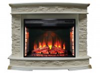 Каминокомплект Interflame Памир сланец бежевый с очагом Panoramic 28 LED FX