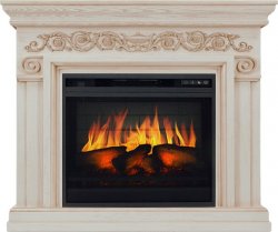 Каминокомплект Royal Flame Athena слоновая кость с патиной с очагом Vision 23 EF LED 3D FX