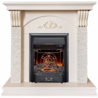 Каминокомплект RealFlame Corfino WT с очагом Majestic Lux Black S