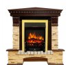 Каминокомплект Royal Flame Pierre Luxe сланец угловой с очагом Fobos FX Brass