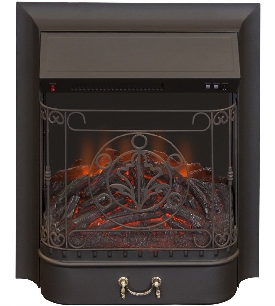 Каминокомплект Interflame Экстер М темный дуб с очагом Majestic FX M Black