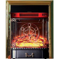 Каминокомплект Interflame Берта с очагом Majestic FX M Brass темный дуб
