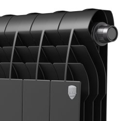 Биметаллический радиатор отопления Royal Thermo BiLiner 500 V 10 секций Noir Sable